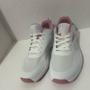 Reebok Women's White and Mauve Sneakers